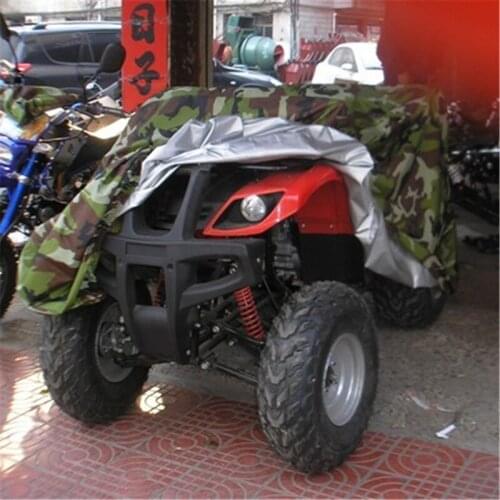 190T Quad Bike ATV Cover Camouflage Waterproof Dustproof Anti-UV ATV Scooter Motorbike Cover Protection XL XXXL for Honda Yamaha