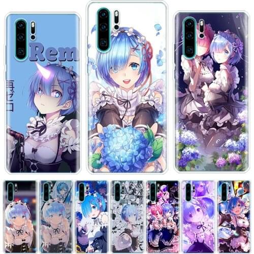 Anime ReZERO Ram Rem Phone Case For Huawei Honor Y5 Y6 Y7 Y9 Y9 9 10 20 Lite Pro 7A 7X 8S 8X 8A 9X 1020i 2019 Cover Shell Coque