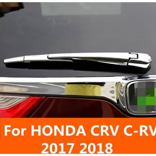 For HONDA CRV C-RV 2017 2018 Chrome Plated Rear Wiper Cover car-styling car Window Wiper Decoration Sequins Exterior decoration