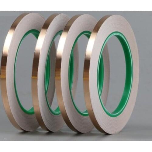 25M DIY Double sided conductive pure copper foil tape adhesive shielding tape antenna signal enhancement
