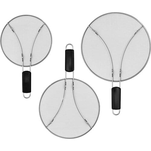 Splatter Screen for Frying Pan,Frying Pan Cover Splatter Screen 3 Set(9.5,11.5,13 inch),Protect the Skin From Burns