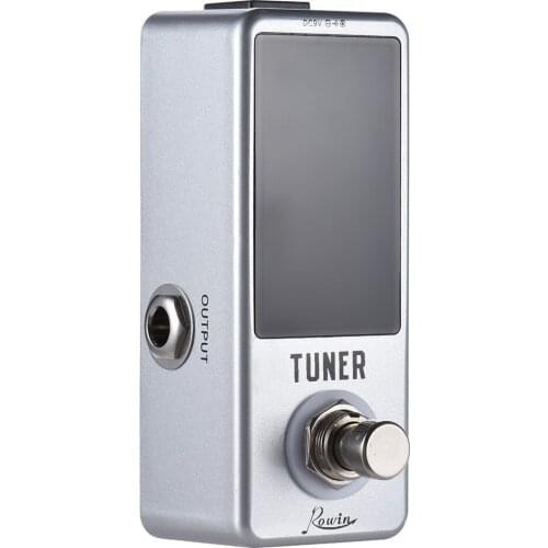 Metal Case Guitar Effect Bright LED Display, Halftone Tuner Pedals Guitar Accessories For Electric and Acoustic Guitar Bass