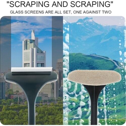 Multifunctional Screen Brush Household Tool Double-sided Window Glass Cleaner Plastic Clean Screen Window Dust Car Cleaning Tool