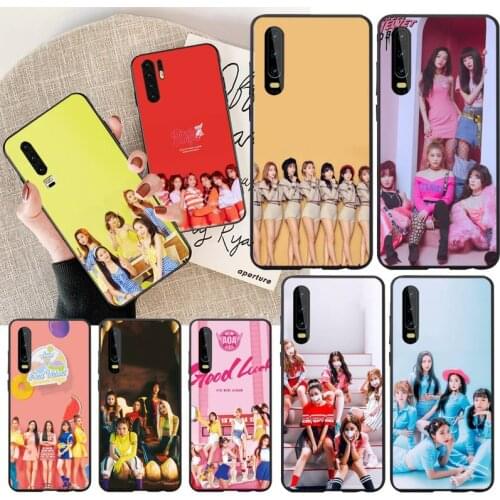 PENGHUWAN kpop AOA Ace Of Angels Soft Silicone Black Phone Case for Huawei P30 P20 lite Mate 20 Pro lite P Smart 2019 prime