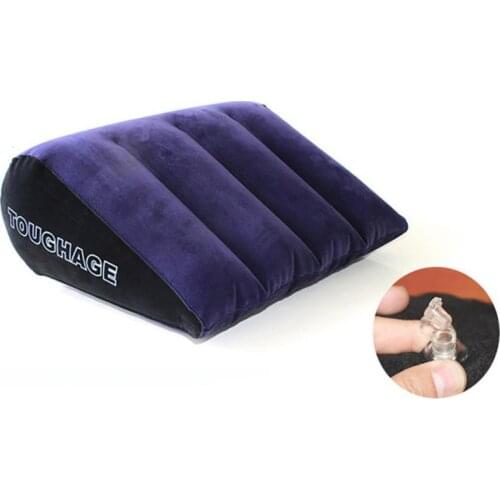 Yj Inflatable Climax Magic Cushion Great Toys Furnitures Erotic Audlt Flocking Pillow Couple Sex Triangle Charm Pillow Bathtub