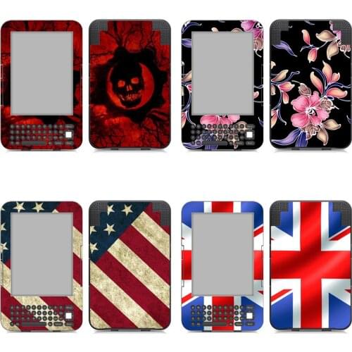New Waterproof Customized Design Skin Sticker and Decal Wrap for Kindle 3 Keyboard k3