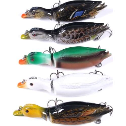 Bass Bait Fishing Lures 13cm 35g Floating Duck Swimbait Life Like Wobbler Duckling Fishing Tackle