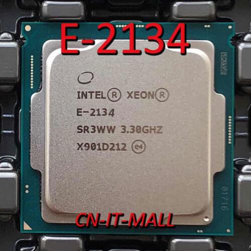 Pulled Xeon E-2134 CPU 3.5GHz 8MB 4 Core 8 Threads LGA1151 Processor