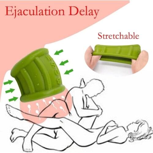 Stretchable Soft Ball Stretcher Delay Ejaculation Cock Ring Adult Games For Couples Products Bondage Penis Ring Sex Toys For Man