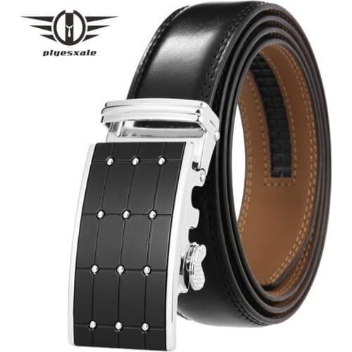 Famous Brand Mens Fashion Designer Cowskin Genuine Leather Automatic Buckle Belts for Men Wedding Luxury Trouser Belts B325