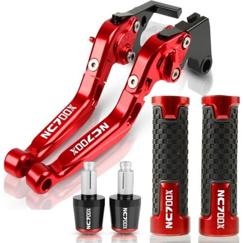 Handle Bar Brake Clutch Levers Extendable Adjustable FOR HONDA NC700S/X 2012-2013 Motorcycle Folding NC 700X LOGO CNC Aluminum