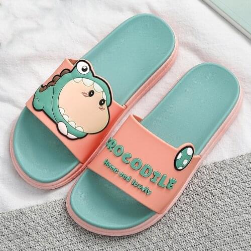 Women Summer Slippers Cute Flip Flops Slides Thick Sole Non-Slip Sandals Floor Flat Bathroom Indoor Home Beach Pool Female Shoes