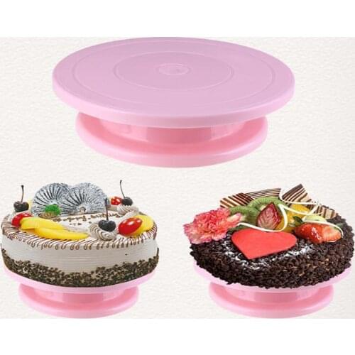 Silicone Round Cake Rotary Plate Cake Decorating Tools Kitchen Table Rotating Cake Stand DIY Cake Turntable Baking Tools Cocina