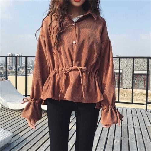 Supodeth Women's Ruffle Shirts
