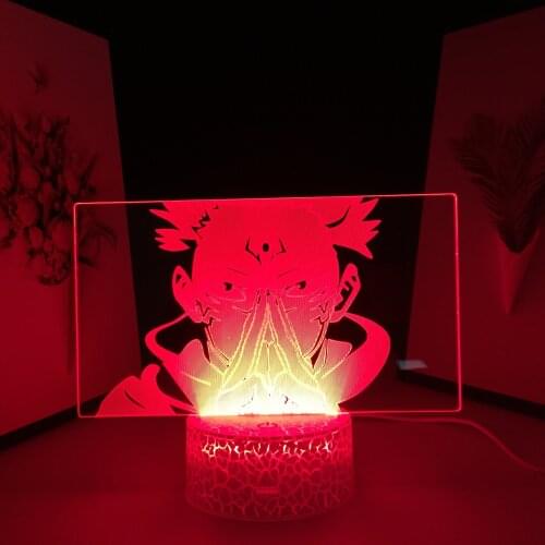 3D LED Lamp Jujutsu Kaisen Anime Figure Light for Birthday Gift Bedroom Decoration Night Light Manga Ryomen Sukuna Table Lamp
