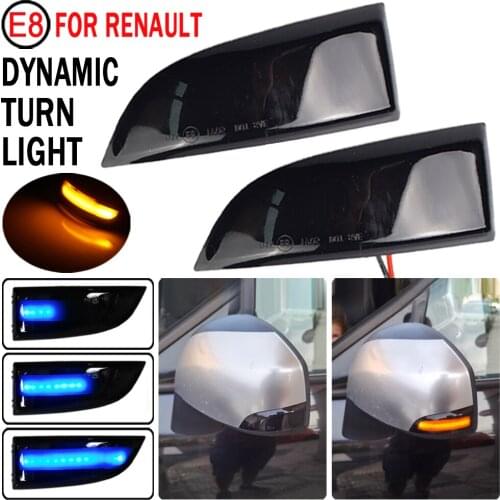 LED Dynamic Turn Signal Light Mirror Sequential Indicator Lamp For Renault Megane MK3 Scenic Fluence Latitude Safrane Laguna III