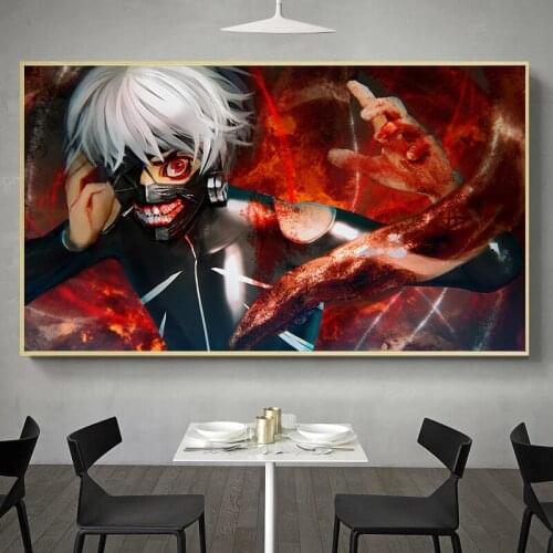 Tokyo Ghoul Poster Anime Wall Scroll Decoration Poster Art Prints 20 x 28 Inches,No Frame