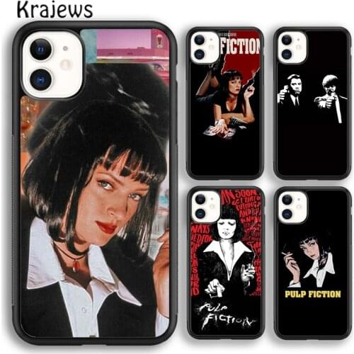 Krajews Vintage Movie Film Pulp Fiction Phone Case Cover For iPhone 5 SE 6s 7 8 plus 11 12 pro X XR XS max Samsung S8 S9 S10