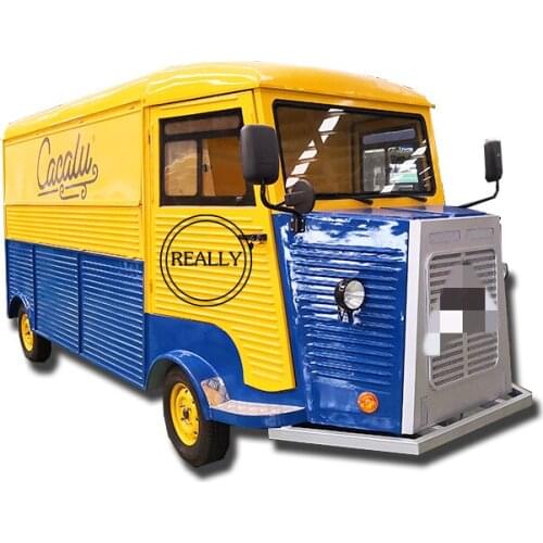 Exhibition retro mobile electric truck for sale europe food van