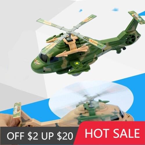 1Pcs Classic Fashion Helicopter Model Rope Wind Up Toys Simulated Appearance Camouflage Aircraft Children Entertainment Toys