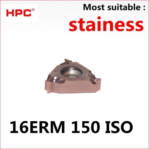 10 pcs of 16IRM 150 ISO CNC most suitable for stainess cutting tools tungsten carbide thread inserts , lathe ,CNC machine