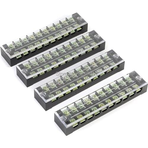 20PCS TB-4510 TB45A10P Suyep 10 Positions Dual Rows 600V 45A Wire Barrier Block Terminal Strip copper