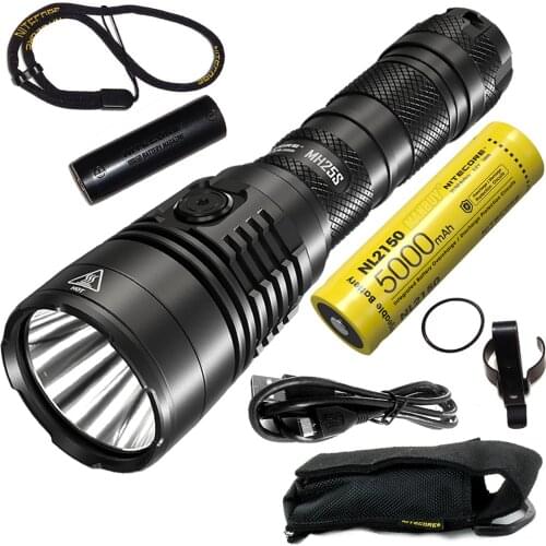 2021 NITECORE MH25S USB-C Rechargeable LED Flashlight 1800 Lumens Luminus SST-40-W Includes 21700 Battery Torch Portable Outdoor