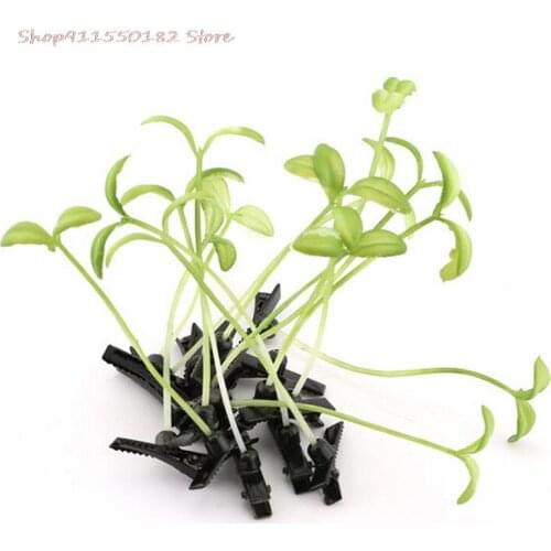 4*6cm Grass Clips Popular Headwear Clasp Antenna Hairpins Hair Pin Bean Sprout Headwear