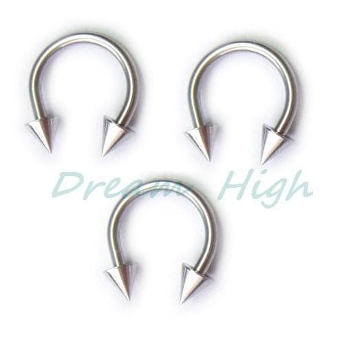 Free Shipping Labret piercing Nose ring Ear ring 316L Surgical steel promotional gift Navel Ring 200pcs/lot 16G Mixed sizes