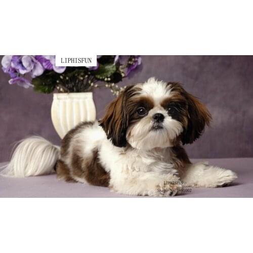Diy Diamond Painting Animal 5D Diamond Embroidery Dog Diamond Cross Stitch Square Diamond Painting