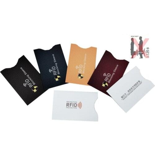6 Pcs/Set RFID Blocking Card Holder NFC Shielding Bank Card Bag Anti-RFID Scanning Aluminum Case for Privacy Protection BAG1039