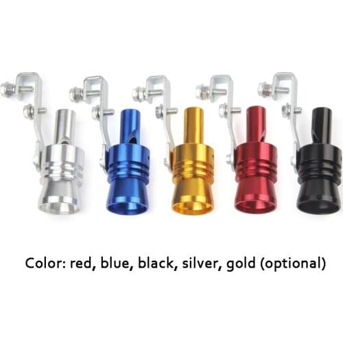 Car Turbo Sound Muffler Exhaust Pipe Blow Vale BOV Simulator Whistle Stylish Size M/XL Car Styling