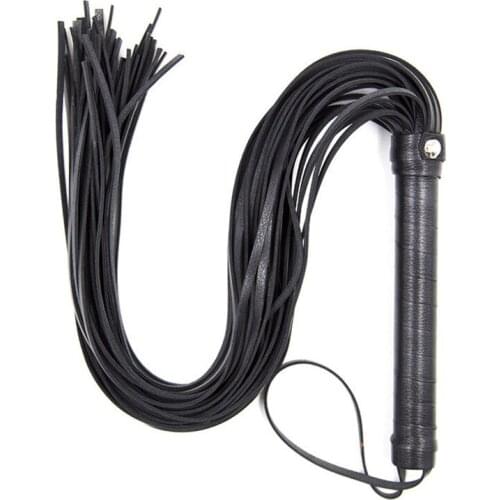 PU Leather Whip Fetish Slave Bondage Flogger BDSM Cosplay Spanking Paddle Knout Adult Games Sex Toys For Couples