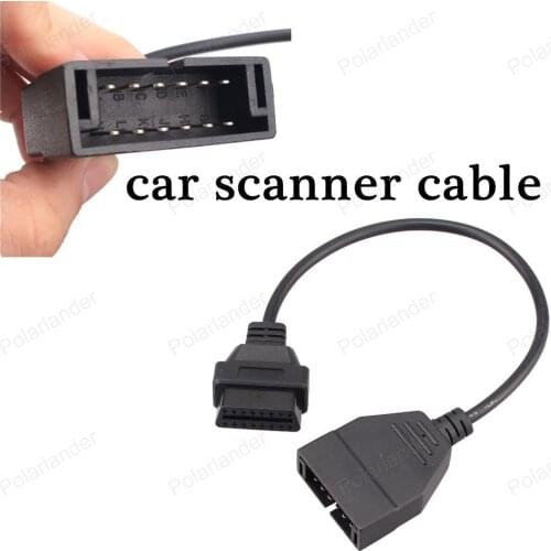 NEW High quality Professional tool GM Vehicles adapter car cables OBD/OBD2 Connector 12 Pin Adapter to 16Pin SCANNER cable