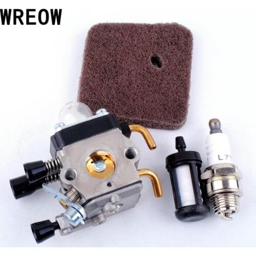 Carburetor Carb Air Filter for Type FS45 FS55RC HL45 Spark Plug Fuel Filter Set Series Trimmer Parts Brand New