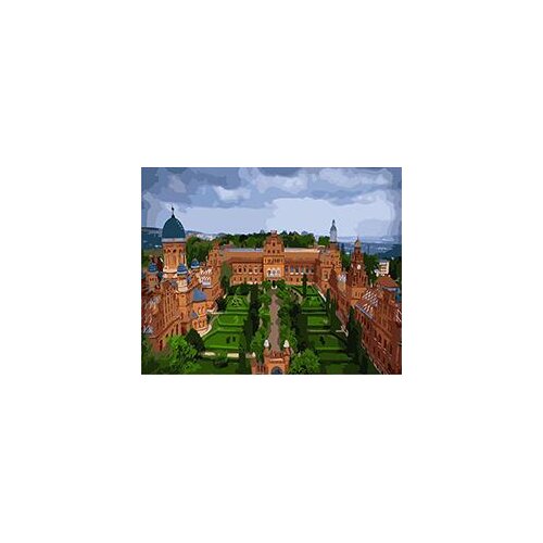 MaHuaf-X1381 Chernivtsi National University DIY painting by Numbers animal Hand-painted canvas digital oil painting home decor