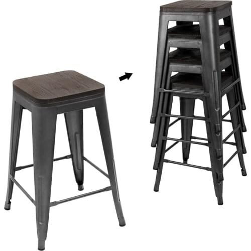 Wrought Iron Bar Stool Wall Coffee Table Bar High Table And Bar Chair Counter Stool Dotomy Stackable Bar Stools Metal Stool HWC
