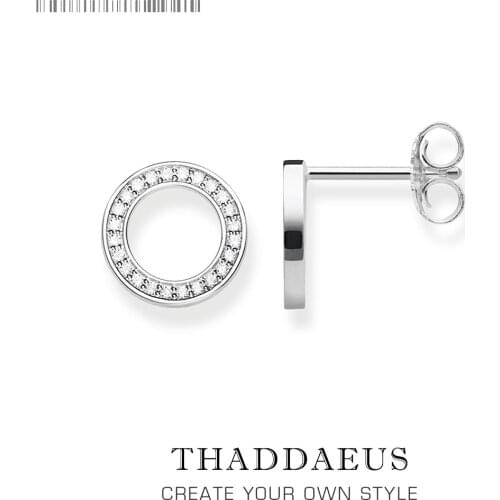 Round CZ Pave Stud Earrings,Europe Style Glam Fashion Good Jewerly For Women,2020 New Gift In 925 Sterling Silver,Super Deals