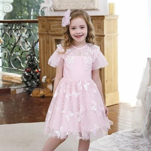 Baby Girls Lace princess dress new 2021 Summer Kids Evening Wedding birthday party for girl Clothing vestido 3 5 8 10 Years old