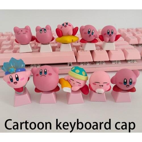 Kawaii Gaming Accessories keycaps For Mechanical Keyboard Anime PBT Keycap Personalized Cartoon Pink Cute Key Caps Covers Keys