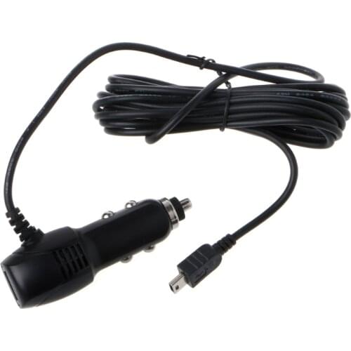 Mini USB Port 5V 2A Car Charger Adapter For Car DVR Vehicle Charging with 3.5m Cable wholesale