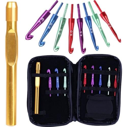 MIUSIE Yarn Needle Replaceable Crochet Knitting Needles DIY Handcraft Weave Sewing Needles Tool For Seiwng Work