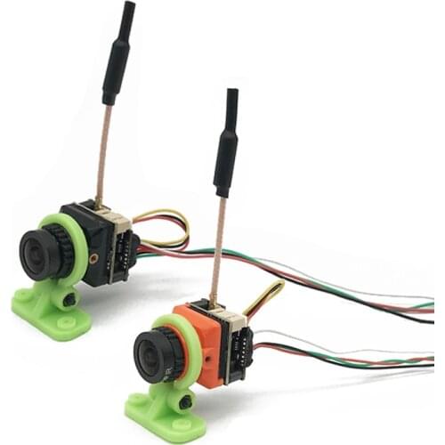 Easy use 5.8G FPV 25/100/200mW adjustable Video Transmitter and CMOS 1200TVL 2.1mm Lens Micro Camera for RC Drone Car part