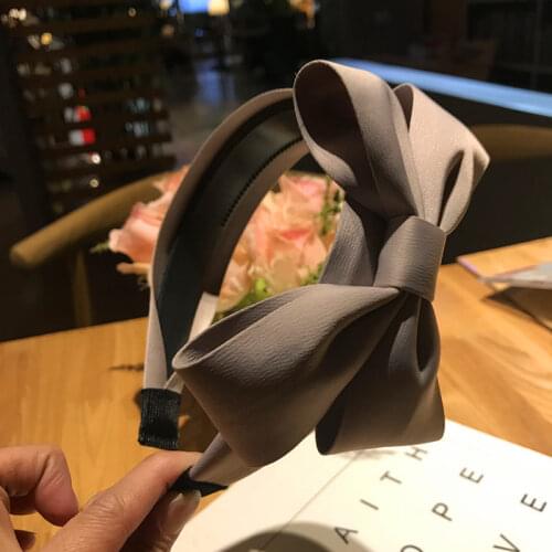 Women Classic Bowknot Headband Striped Hairband Bow Hair Headband Toothed for Women Hair Accessories Adults Dots Headband