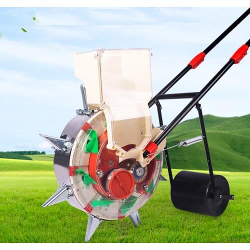 Hand seeder, corn soybeans,cotton,new hand push seeder roller seeder with mulch to suppress the wheel machine seed plant tool