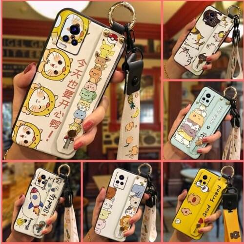 Durable Shockproof Phone Case For VIVO V20 Anti-dust For Girls Fashion Design Phone Holder Kickstand