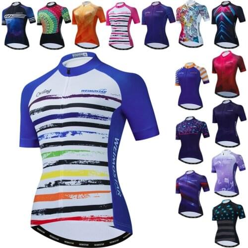 Weimostar Cycling Jersey Women Pro Team Bicycle Clothing Maillot Ciclismo Quick Dry MTB Bike Jersey Tops Racing Cycling Clothes