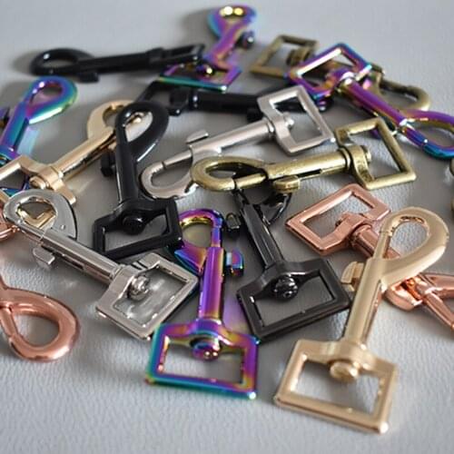 100pcs/lot metal buckles for bag cat dog leash 20mm lobster clasps swivel snap hooks for backpacks diy accessories durable hardw
