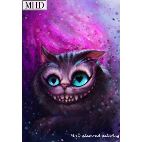 Animal icon 5d diy diamond painting wolf moon for home decor 3D full square diamond mosaic rhinestone kit