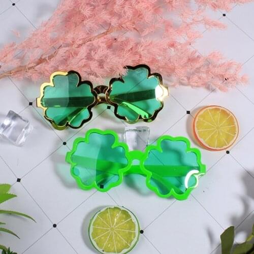 1Set Novelty & Gag Toys Magical Shamrock Sunglasses Party Game Supplies Props